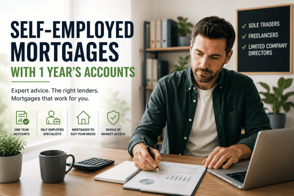Self-Emplyed Mortgages with One Year of Accounts