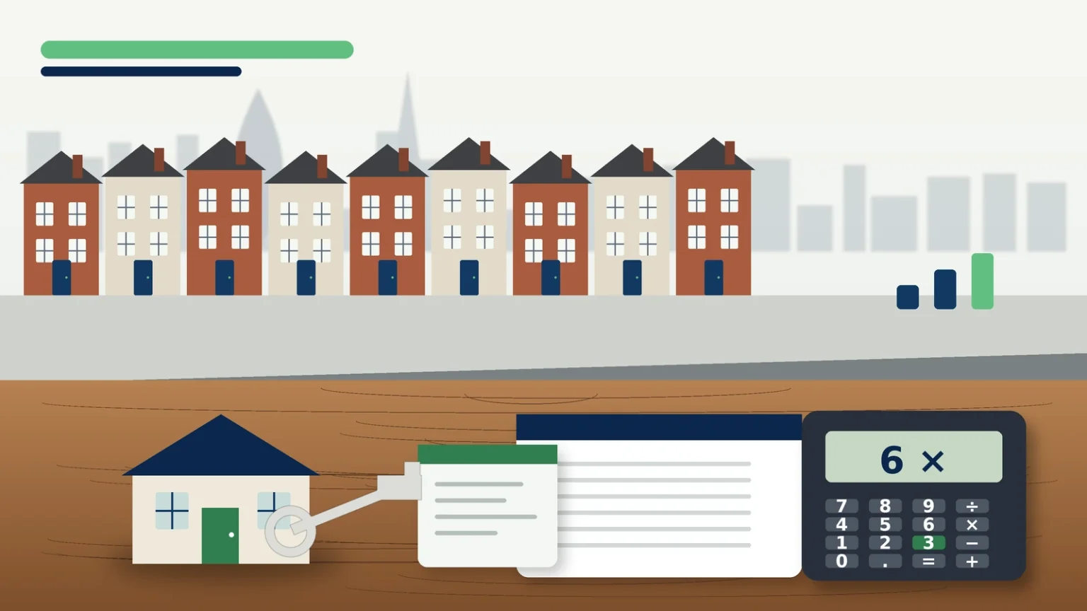 Mortgage affordability documents illustrating borrowing up to six times income
